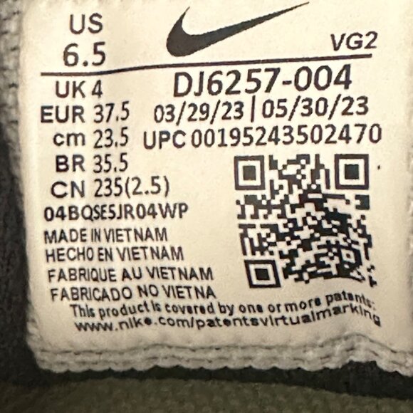 Nike Womens Running Shoes Black White Size 6.5 Jogging Athletics - Picture 8 of 8